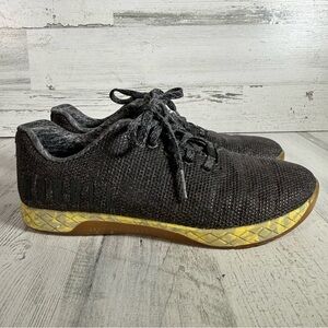 NoBull Knit Trainer Black Gum Yellow Men's 7 / Women's 8.5 Gym Shoes Superfabric